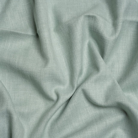 Slubbed Cotton and Polyester Woven - Gray Green - British Imported