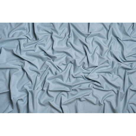 Slubbed Cotton and Polyester Woven - Pale Seaspray - British Imported