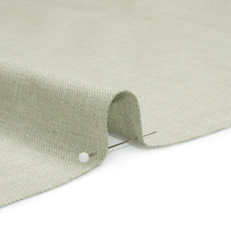 Slubbed Cotton and Polyester Woven - Sage - British Imported