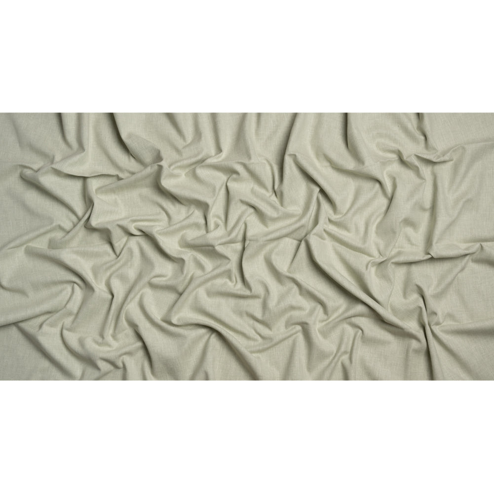 Slubbed Cotton and Polyester Woven - Sage - British Imported