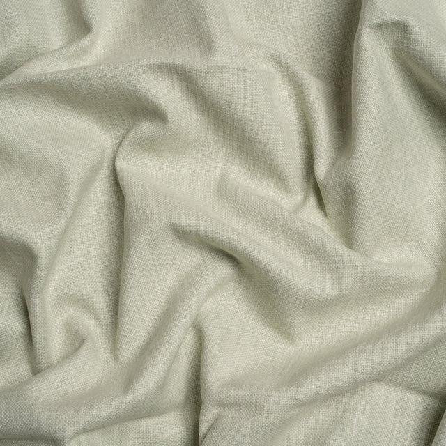 Slubbed Cotton and Polyester Woven - Sage - British Imported