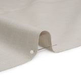 Slubbed Cotton and Polyester Woven - Silver - British Imported