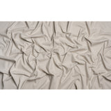Slubbed Cotton and Polyester Woven - Silver - British Imported