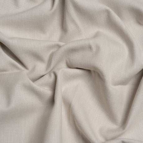 Slubbed Cotton and Polyester Woven - Silver - British Imported