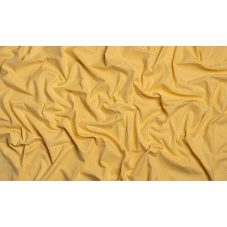 Slubbed Cotton and Polyester Woven - Sunshine - British Imported