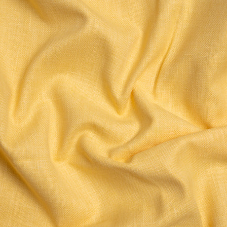 Slubbed Cotton and Polyester Woven - Sunshine - British Imported