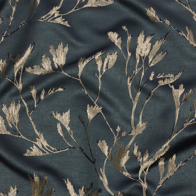 Metallic Drapery Jacquard - River Windblown Branches - British Imported