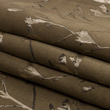 Metallic Drapery Jacquard - Truffle Windblown Branches - British Imported