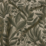 Metallic Drapery Jacquard - Sage Lucent Leaves - British Imported