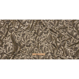Metallic Drapery Jacquard - Truffle Lucent Leaves - British Imported