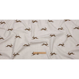 Cotton Canvas Print - Stone Running Hares - British Imported