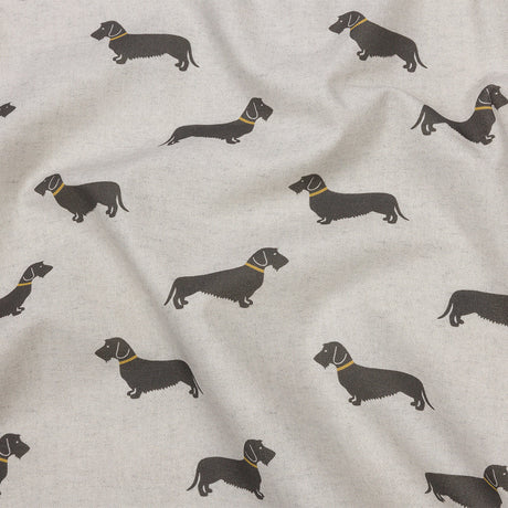 Cotton Canvas Print - Pebble Little Dogs - British Imported