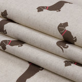 Cotton Canvas Print - Stone Little Dogs - British Imported