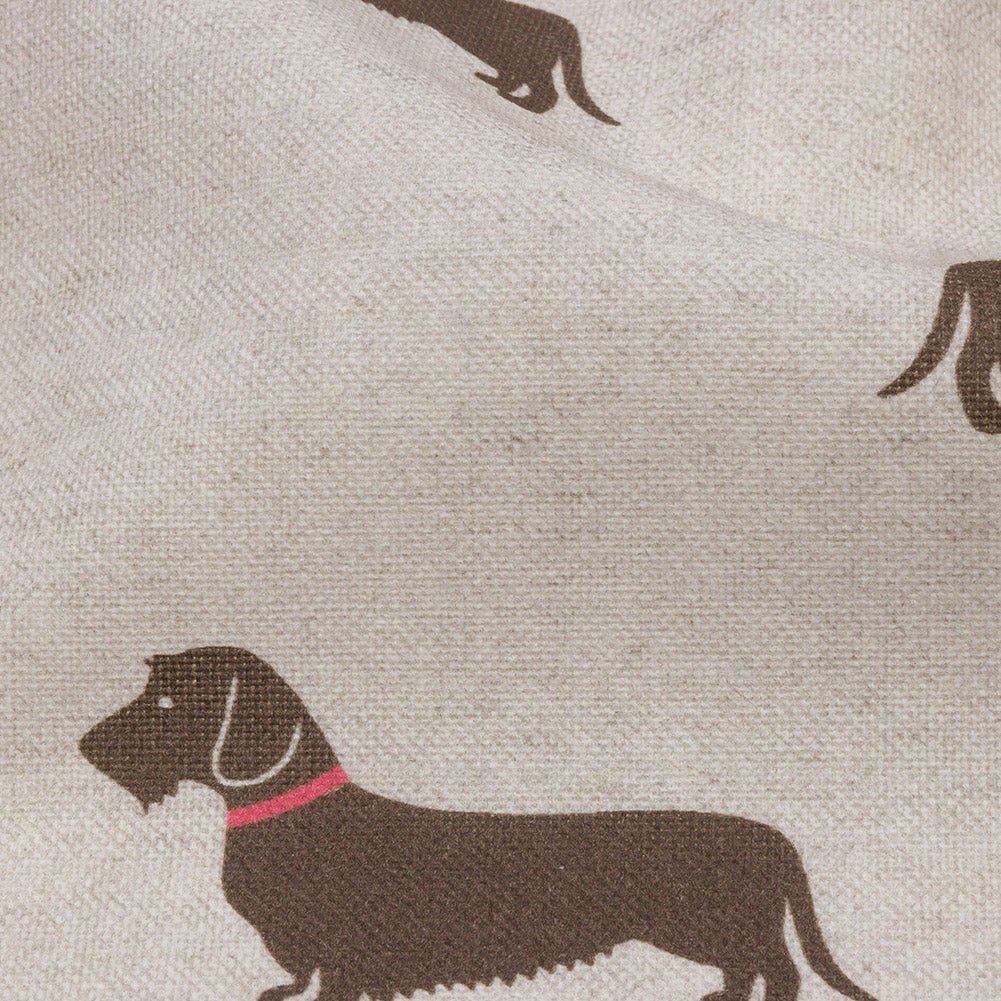 Cotton Canvas Print - Stone Little Dogs - British Imported
