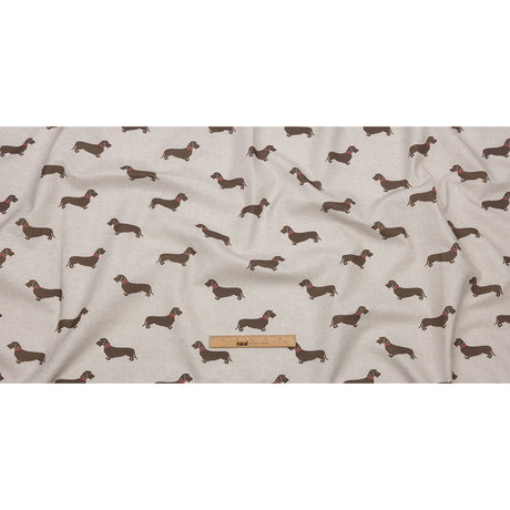 Cotton Canvas Print - Stone Little Dogs - British Imported