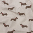 Cotton Canvas Print - Stone Little Dogs - British Imported