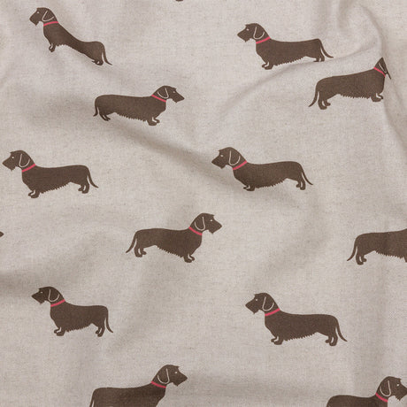 Cotton Canvas Print - Stone Little Dogs - British Imported