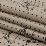 Cotton Canvas Print - Linen Dalmation Spots - British Imported