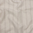 Slubbed Cotton and Polyester Woven - Linen Striped - British Imported