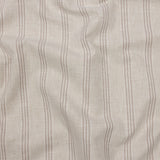 Slubbed Cotton and Polyester Woven - Linen Striped - British Imported