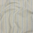 Slubbed Cotton and Polyester Woven - Sage Striped - British Imported