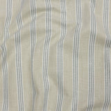 Slubbed Cotton and Polyester Woven - Sage Striped - British Imported