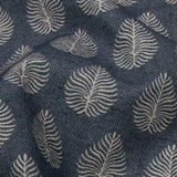Cotton Canvas Print - Indigo Leaves - British Imported