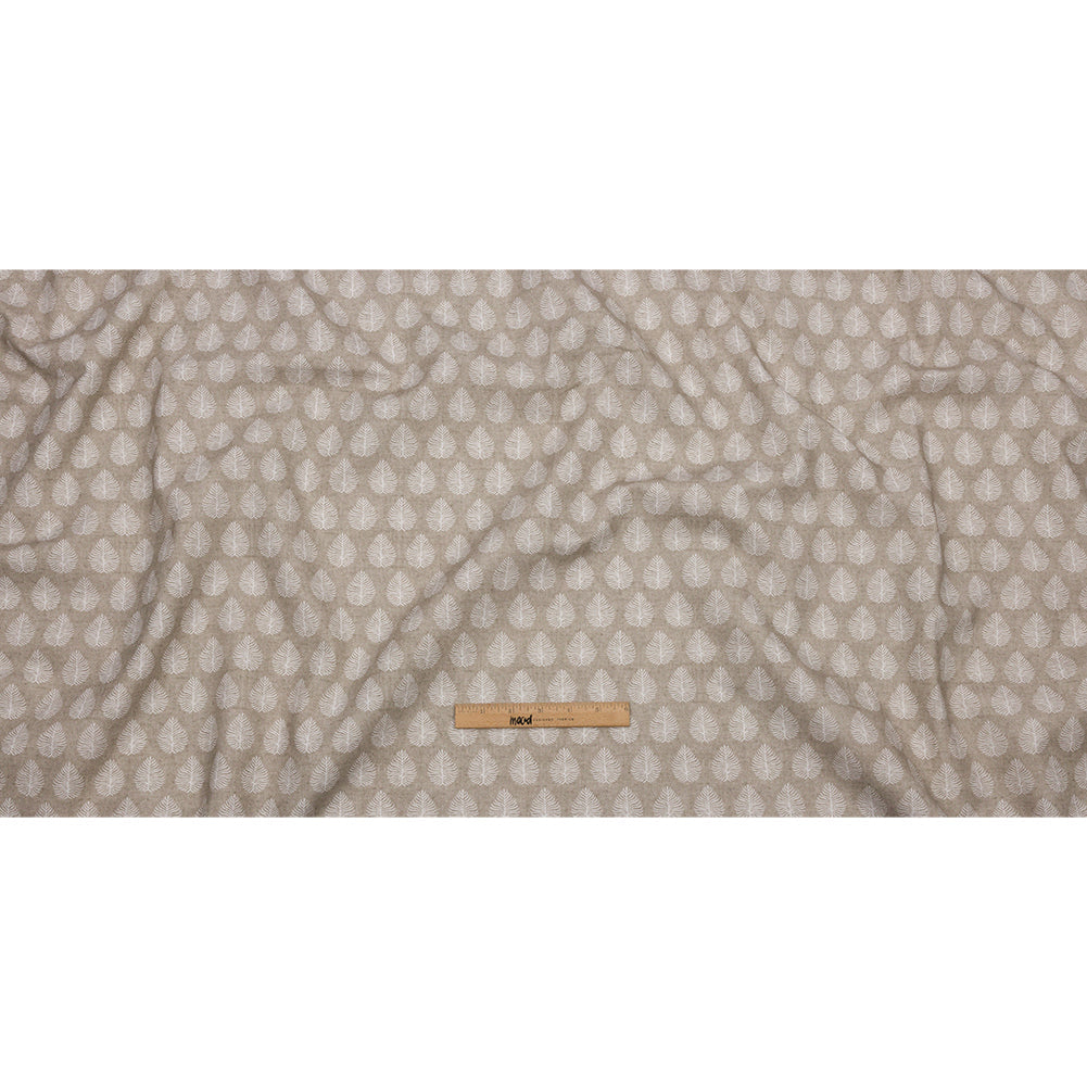 Cotton Canvas Print - Linen Leaves - British Imported