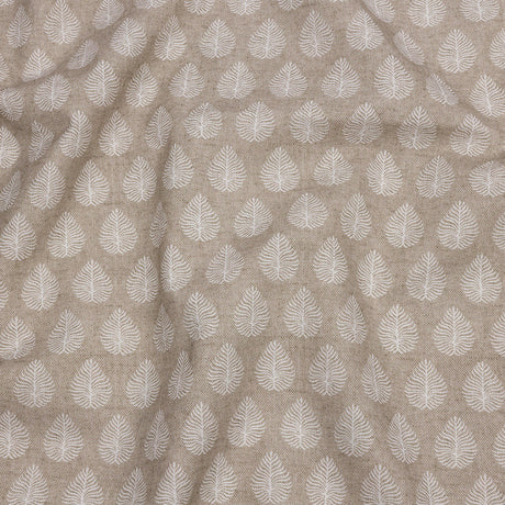 Cotton Canvas Print - Linen Leaves - British Imported