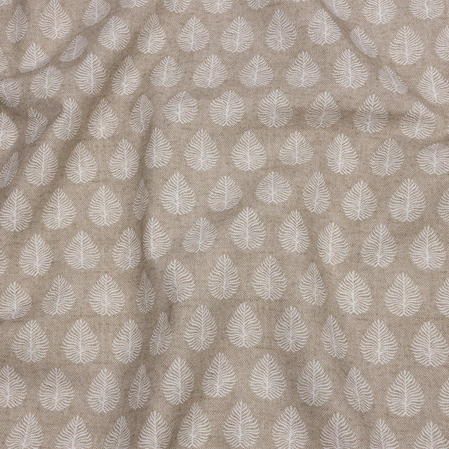 Cotton Canvas Print - Linen Leaves - British Imported