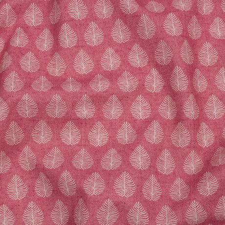 Cotton Canvas Print - Raspberry Leaves - British Imported