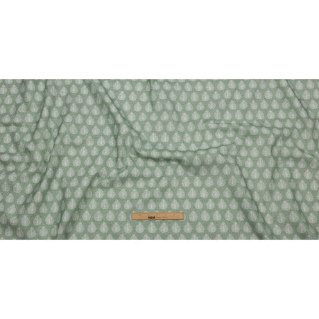 Cotton Canvas Print - Sage Leaves - British Imported