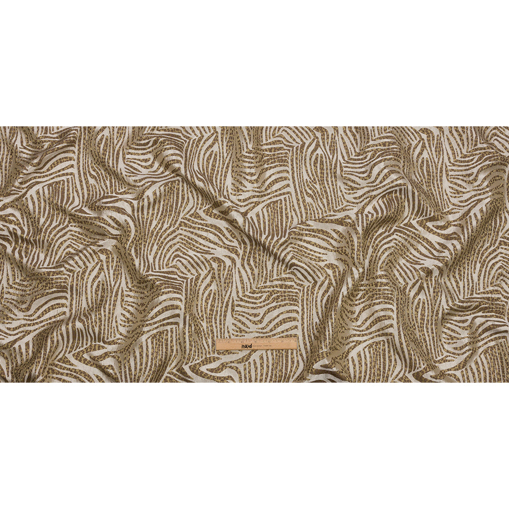 Drapery Jacquard - Jute Animal Stripes and Spots - British Imported