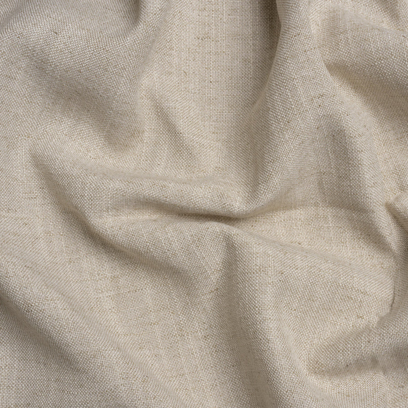 Linen, Viscose and Polyester Woven - Natural - British Imported