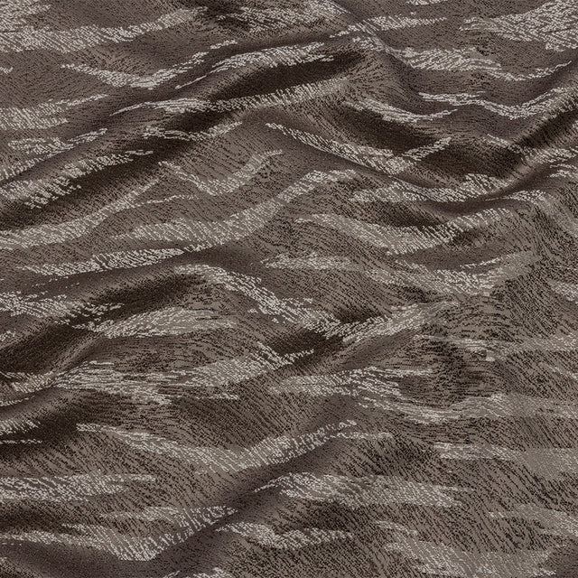 Drapery Jacquard - Slate Tiger Stripes - British Imported