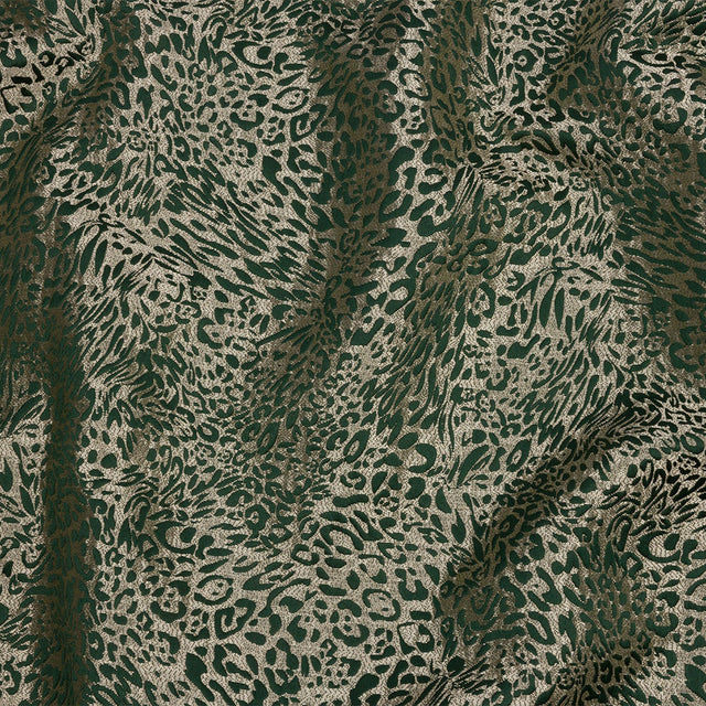 Drapery Jacquard - Fern Running Leopard - British Imported