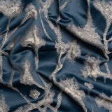 Metallic Drapery Jacquard - Ink Blurred Branches - British Imported