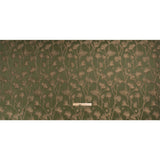 Metallic Drapery Jacquard - Olive Blurred Branches - British Imported