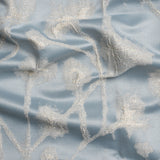 Metallic Drapery Jacquard - Dove Blurred Branches - British Imported