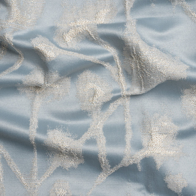 Metallic Drapery Jacquard - Dove Blurred Branches - British Imported