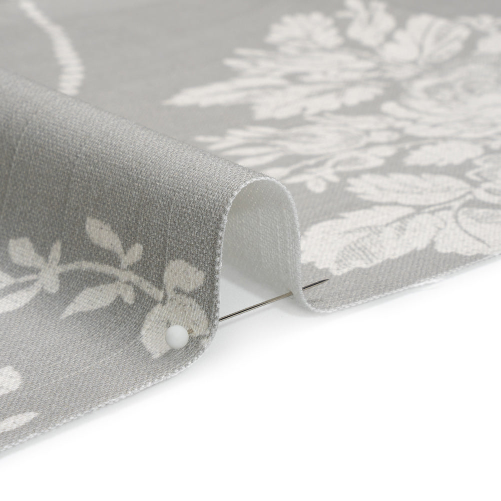 Cotton Canvas Print - Steel Scrolls and Leaves - British Imported