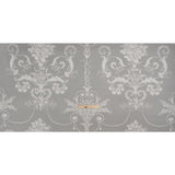 Cotton Canvas Print - Steel Scrolls and Leaves - British Imported