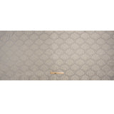 Metallic Drapery Jacquard - Dove Leafy Fans - British Imported