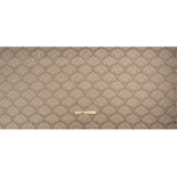 Metallic Drapery Jacquard - Mole Leafy Fans - British Imported