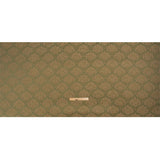 Metallic Drapery Jacquard - Olive Leafy Fans - British Imported