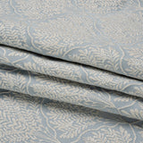 Metallic Drapery Jacquard - Wedgewood Leafy Fans - British Imported