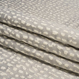 Metallic Drapery Jacquard - Dove Spotted Abstract - British Imported