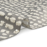 Metallic Drapery Jacquard - Dove Spotted Abstract - British Imported