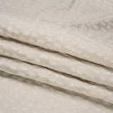 Metallic Drapery Jacquard - Porcelain Spotted Abstract - British Imported