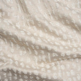 Metallic Drapery Jacquard - Porcelain Spotted Abstract - British Imported